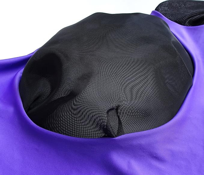 Horse Mesh Fly Mask with Ears, Soft Lycra Mesh Mask Anti-UV with Ears Violet, Full