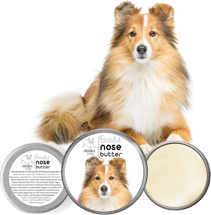 The Blissful Dog Shetland Sheepdog Unscented Nose Butter, 4-Ounce