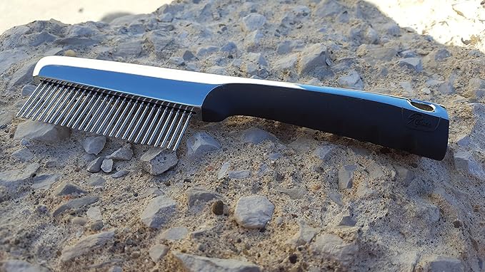 Resco Professional Anti-Static Dog, Cat, and Pet Rotating Pin Comb, Best for Removing Knots and Mats