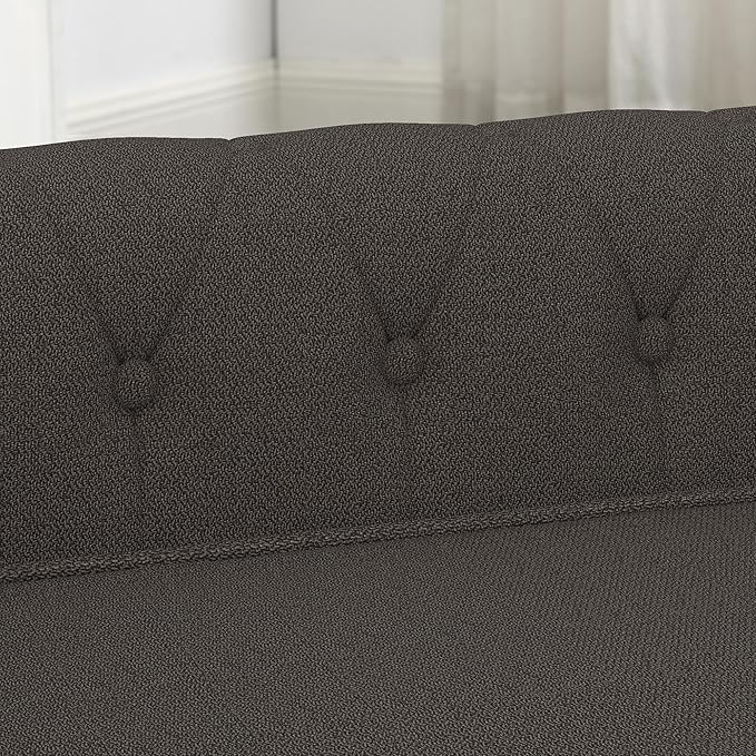 Dog Sofa Couch for Medium to Large Dogs, Memory Foam Pet Sofa Couch with Washable Fabric, Durable Elevated Dog Bed with Legs, Removable Cushion for Medium and Large Dogs, Dark Brown