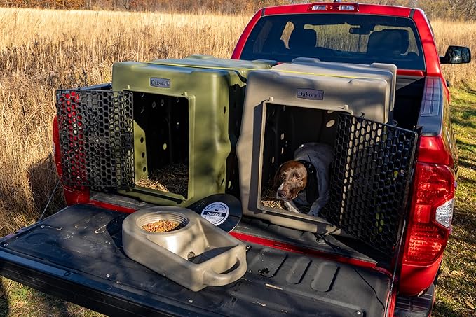 Dakota 283 Crate - Canine Rough and Tough Economy Kennel (Olive, Large)