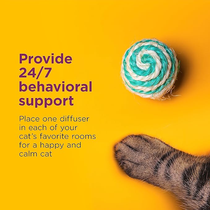 Comfort Zone 2 Pack Cat Calming Diffuser Refills; 30-day Refills; Pheromones Help Cat Anxiety
