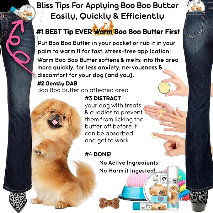 The Blissful Dog 4 oz TIN Pekingese Booboo Butter
