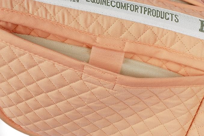ECP Equine Comfort Products Adjustable Shock Absorbing Memory Foam Half Saddle Pad, Injury Prevention & Pressure Relief, Customizable Fit, Breathable for All Riding Styles