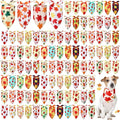 Chunful 100 Pieces Fall Dog Bandanas Bulk Autumn Pet Bandanas with Leaves Patterns Triangle Scarf Bib Kerchief Set for Small Large Dog Thanksgiving Costume Accessories (25.6 x 17.7 x 17.7)