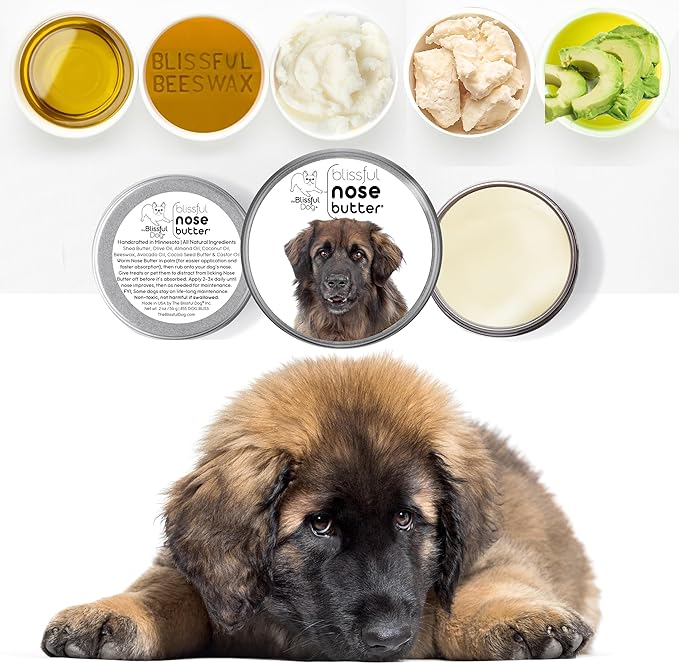 The Blissful Dog Leonberger Unscented Nose Butter - Dog Nose Butter, 2 Ounce