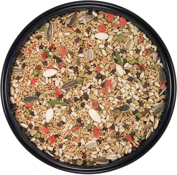SLEEK & SASSY Garden Small Hookbill Bird Food for Cockatiels, Lovebirds, Quaker Parrots & Small Conures (20 lbs.)