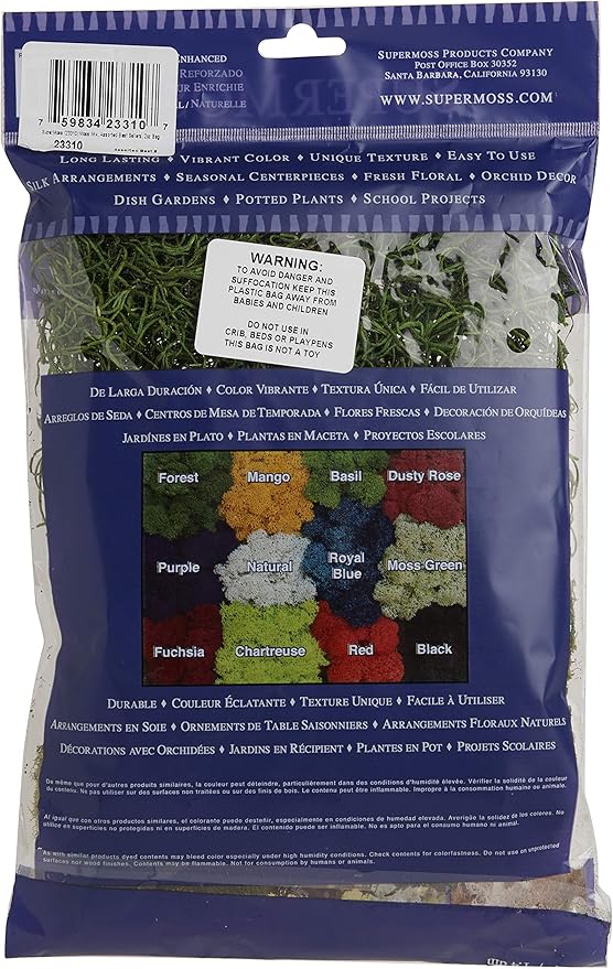 SuperMoss (23310) Moss Mix - Best Sellers, 80.75 Cubic Inch Bag (Appx. 2 Ounce)