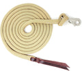 Premium 1/2" Samson EQ Yacht Braid Lead Rope with Nickel Trigger Bull Snap. Option for 12ft, 14ft and 16ft Lengths (Beige, 12 FT)