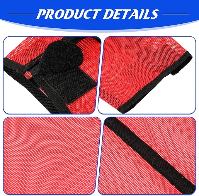 8 Pcs Mesh Fly Boots for Horse Breathable Mesh Horse Boots Protective Horse Leg Wraps Horse Leggings for Preventing Flies and Mosquitoes Bites (Light Pink, Dark Pink)