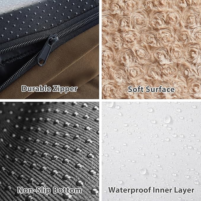 BFPETHOME Orthopedic Dog Beds for Large Dogs-Waterproof Sofa Dog Bed with Removable Washable Cover, Large Pet Bed with Waterproof Lining and Nonskid Bottom, Pet Bed for Dogs