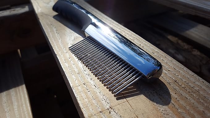 Resco Professional Anti-Static Dog, Cat, and Pet Rotating Pin Comb, Best for Removing Knots and Mats