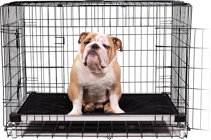 K9 Ballistics Chew Proof Armored Padded Dog Crate Bed, Virtually Indestructible, Legs Included (Sandstone, Medium (35" L x 22" W x 4.5" H))