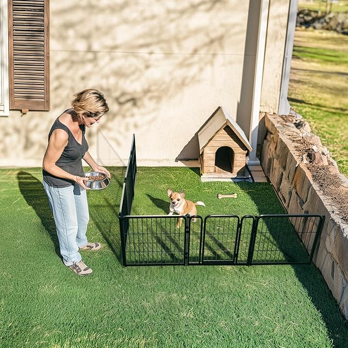 FXW Rollick Unleashed Dog Playpen for Indoor, Yard, RV Camping, 24 inch 6 Panels for Small and Puppy Dogs│Patented