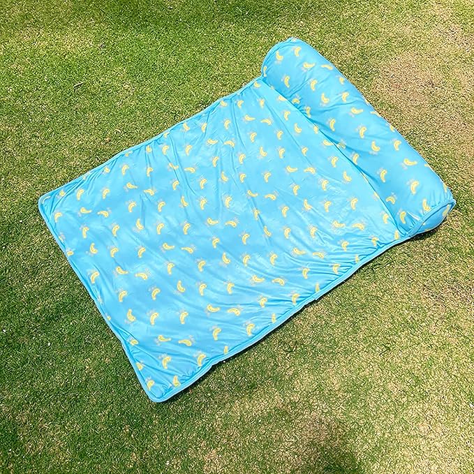 PUMYPOREITY Cooling Dog Mat, Self-Cooling Pad for Dogs & Cats, Blue, Medium, 15.7 x 23.6 x 1.9 inches