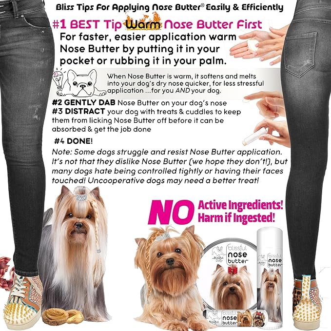 The Blissful Dog Yorkshire Terrier Unscented Nose Butter - Dog Nose Butter, 0.50 Ounce