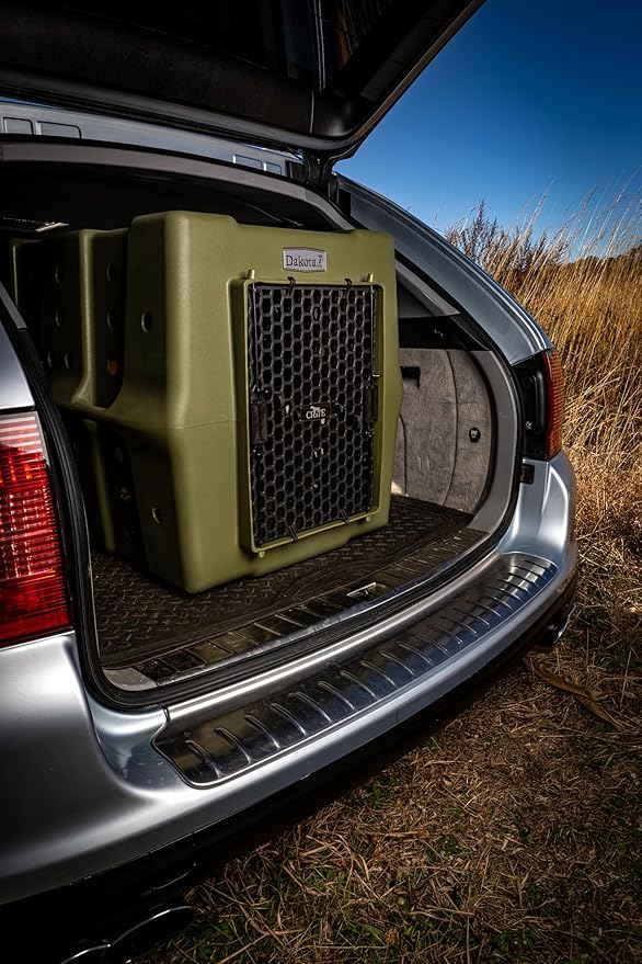 Dakota 283 Crate - Canine Rough and Tough Economy Kennel (Olive, Large)