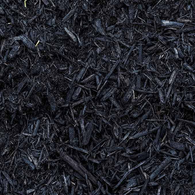 Premium Black Wood Mulch for Landscaping, Gardens, Lawns, Potting Media, and Potted Plants (2 CF - 56 L - 59 QTS)