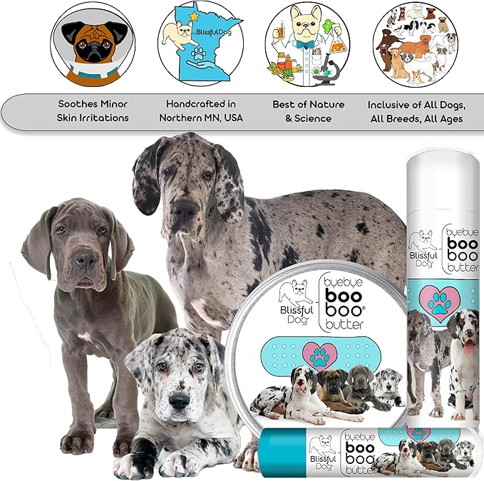 The Blissful Dog 4 oz TIN Great Dane Booboo Butter
