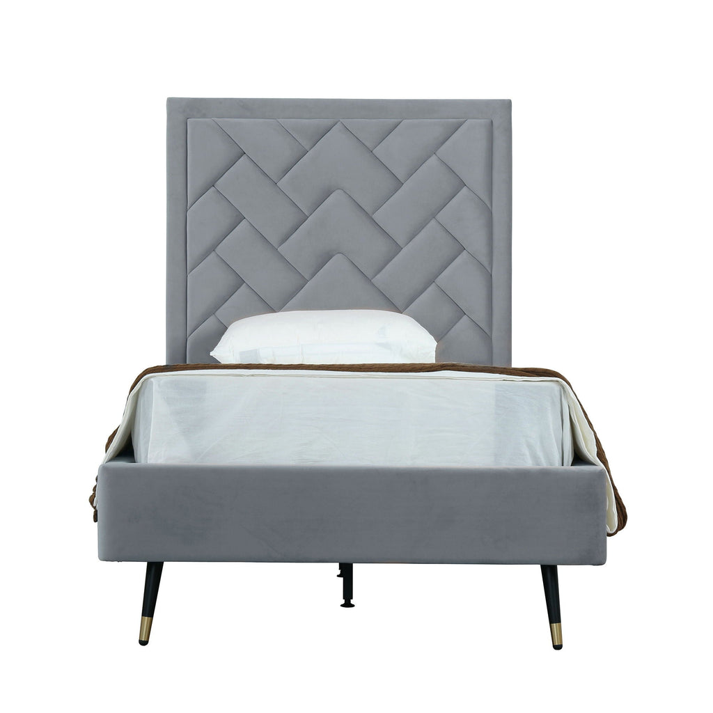 Crosby - Bed With Upholstered Headboard And Slats