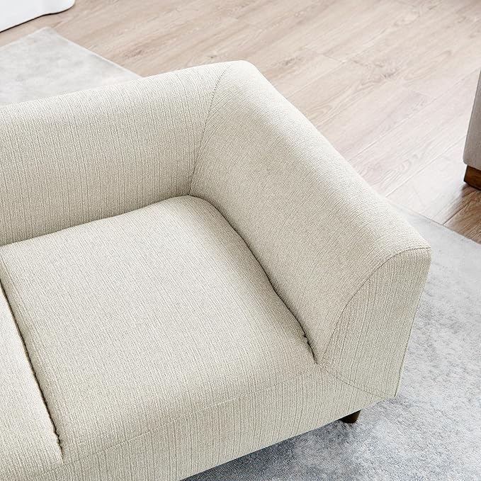 Dog Sofa Couch for Medium to Large Dogs, Memory Foam Dog Sofa Bed, Modern Elevated Pet Couch Bed with Wooden Legs for Medium and Large Dogs, Dark Beige