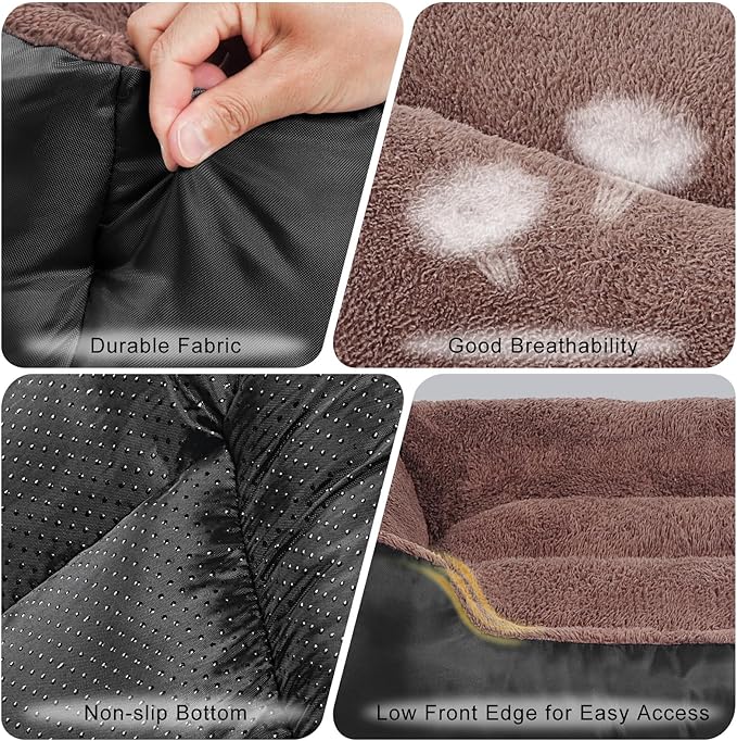 Dog Beds for Medium Dogs, Medium Dog Bed, Warming Soft Durable Pet Bed with Anti-Slip Bottom