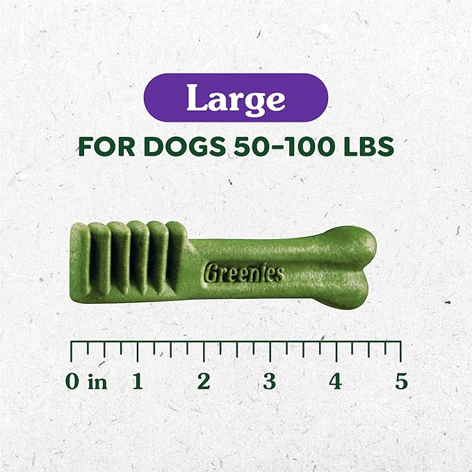 Greenies Original Large Dental Dog Treats, 6 oz. Pack (4 Treats)