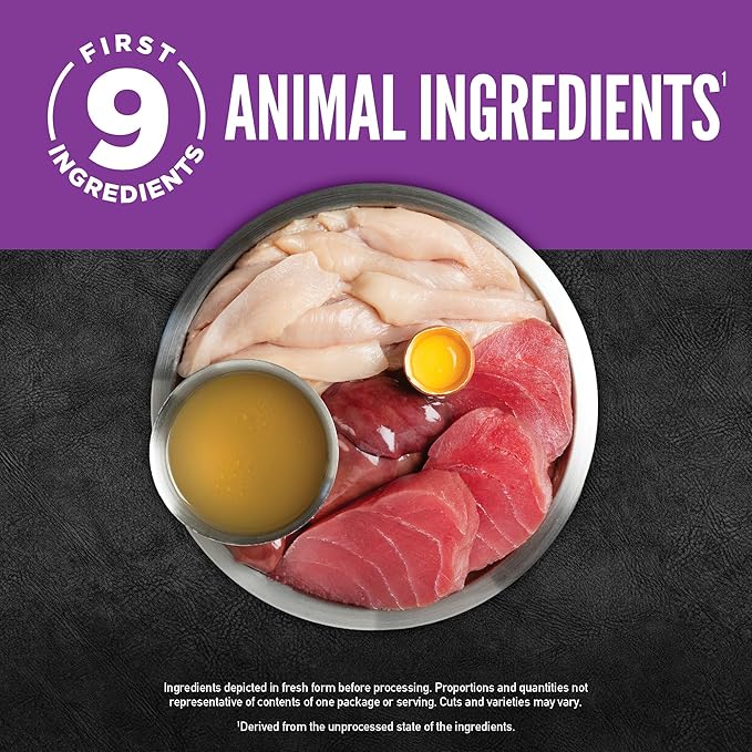 ORIJEN Chunks & Shreds Wet Cat FoodChicken and Tuna Kitten Entrée 5.5oz Cans (6 Count)