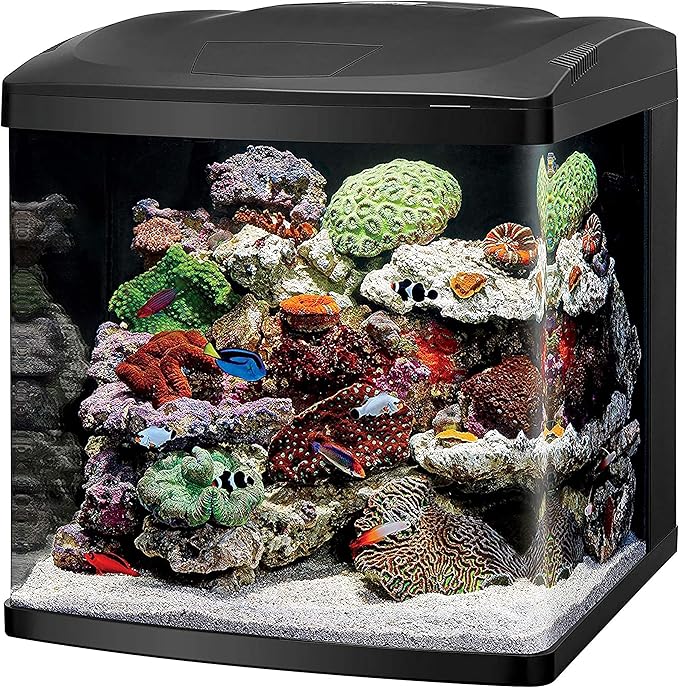 Coralife LED BioCube Aquarium Fish Tank Kit for Saltwater, Marine, Reef or Live Plants, 32 Gallon
