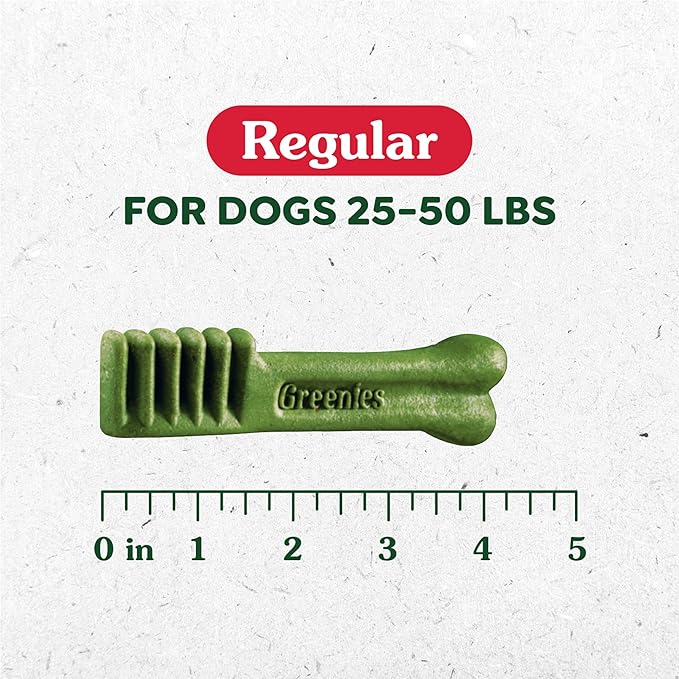 Greenies Original Regular Dental Dog Treats, 6 oz. Pack (6 Treats)