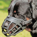 BARKLESS Dog Muzzle, Soft Basket Silicone Muzzle for Dogs to Prevent Biting and Chewing, Breathable Cage Mouth Cover for Training, Allows Drinking and Panting, Used with Collar