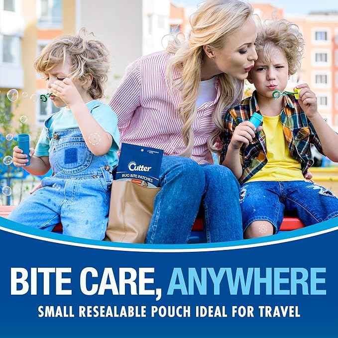 Cutter Bug Bite Patches Itch Relief Hydrocolloid Patches for Kids & Adults, Absorbs Fluids, Helps Heal, Prevents Scratching, Mosquito Itch Relief, Hydrocortisone & Suction Tool Alternative, 51 Count