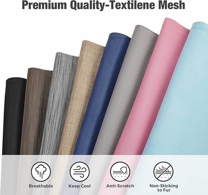 Veehoo Chew Proof Elevated Dog Bed - Cooling Raised Pet Cot - Silver Aluminum Frame and Durable Textilene Mesh Fabric, Unique Designed No-Slip Feet for Indoor or Outdoor Use, Blue, XX-Large, CWC2003