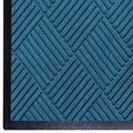 WaterHog Diamond | Commercial-Grade Entrance Mat with Rubber Border – Indoor/Outdoor, Quick Drying, Stain Resistant Door Mat (Medium Blue, 4' x 10')