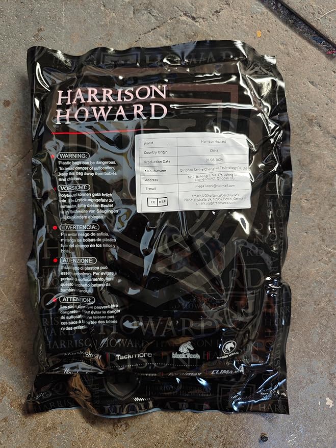 Harrison Howard CareMaster Horse Fly Mask Half Face with Ears Black Medium Cob