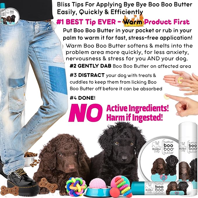 The Blissful Dog Curly-Coat Retriever Boo Boo Butter, 2-Ounce