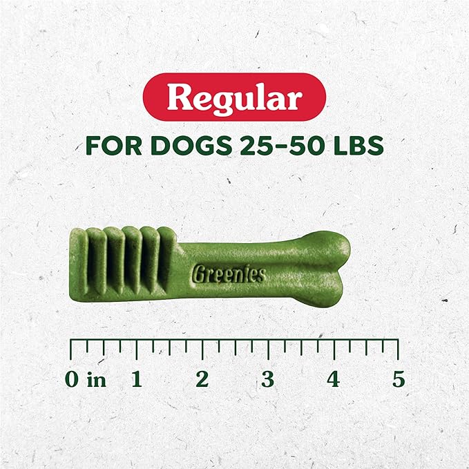 Greenies Original Regular Dental Dog Treats, 3 oz. Pack (3 Treats)