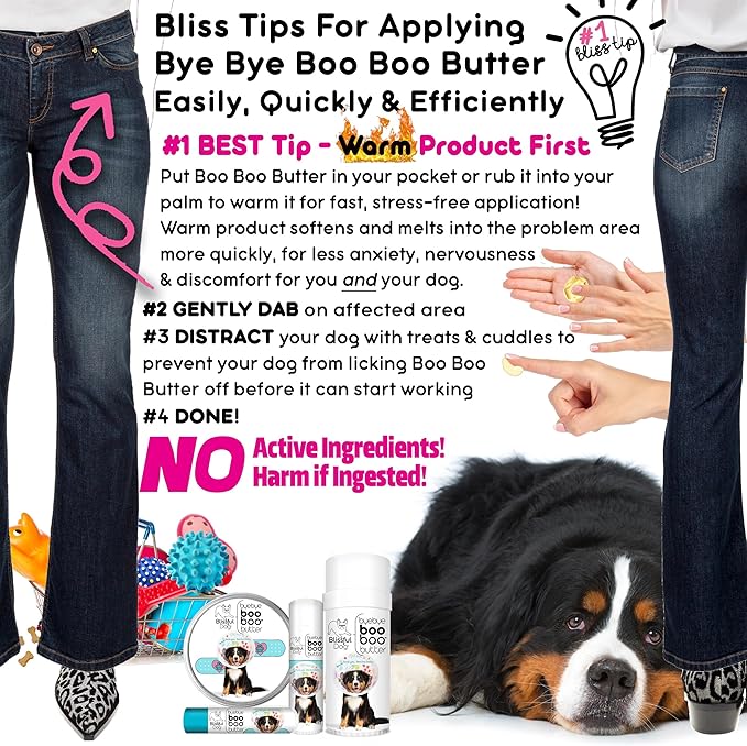 The Blissful Dog .50 oz Tube Bernese Mountain Dog Booboo Butter