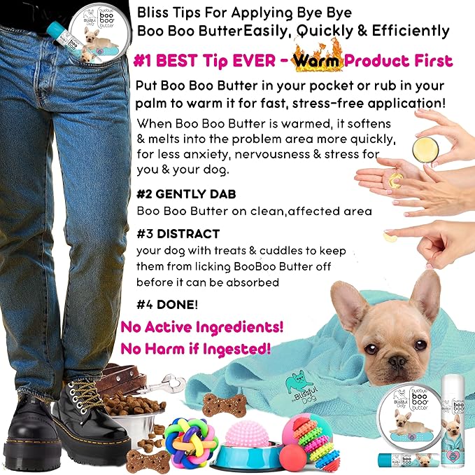 The Blissful Dog 8 oz TIN French Bulldog Booboo Butter