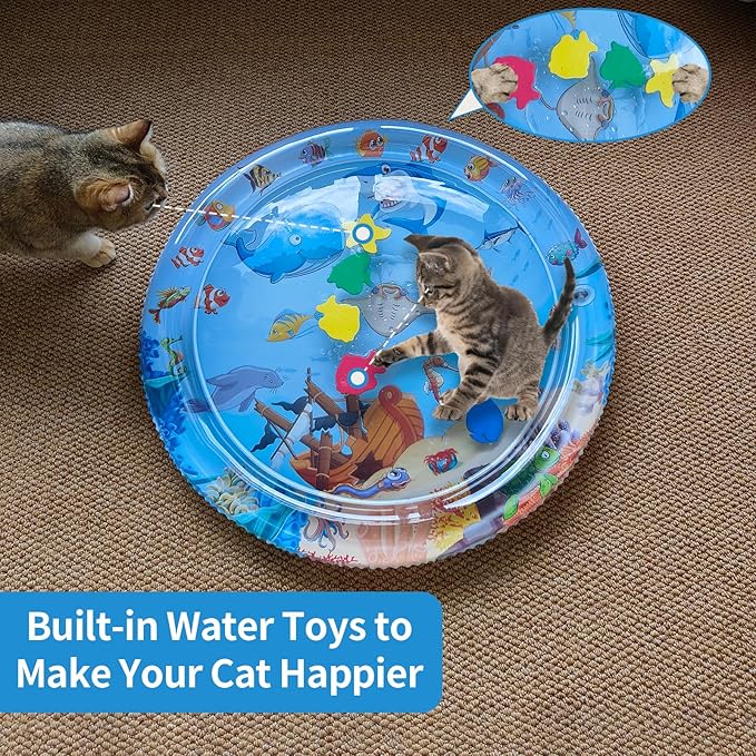 cat Cold pad, Portable Water-Filled cat and Dog, Interactive cat Toy, Suitable for All Kinds of Pets, Keeping Your Pets Cool in Summer