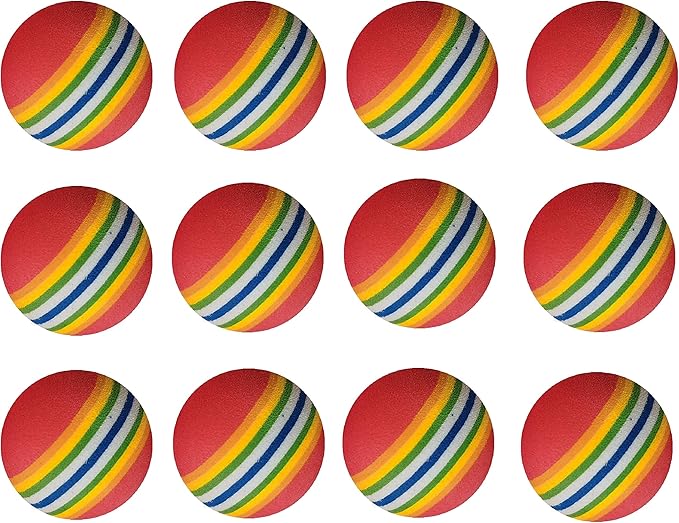 Colorful Soft Foam Rainbow Play Balls for Pet Dog and Cat Toys (12)