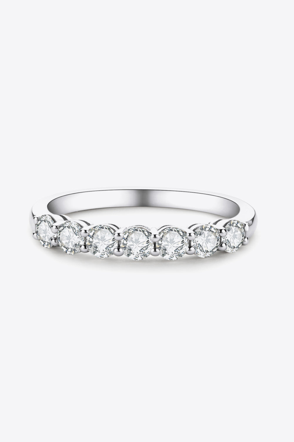Can't Stop Your Shine 7 Stone Sparkala™ Ring (Platinum Over Pure Sterling Silver)