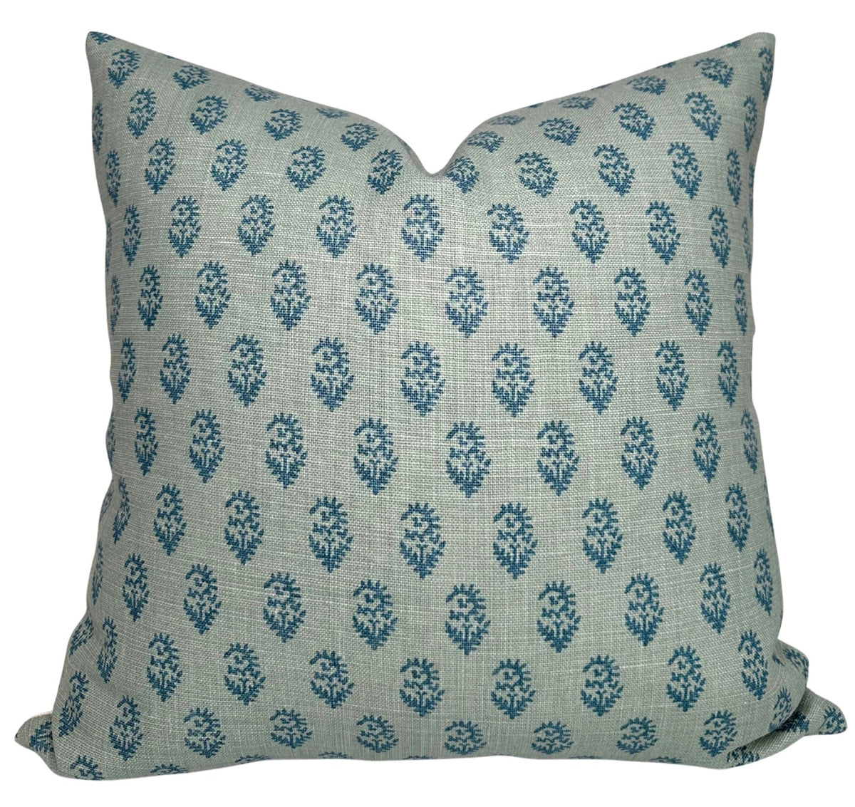 Rajmata Tonal Pillow Cover in Blue/Blue, Peter Dunham Textiles