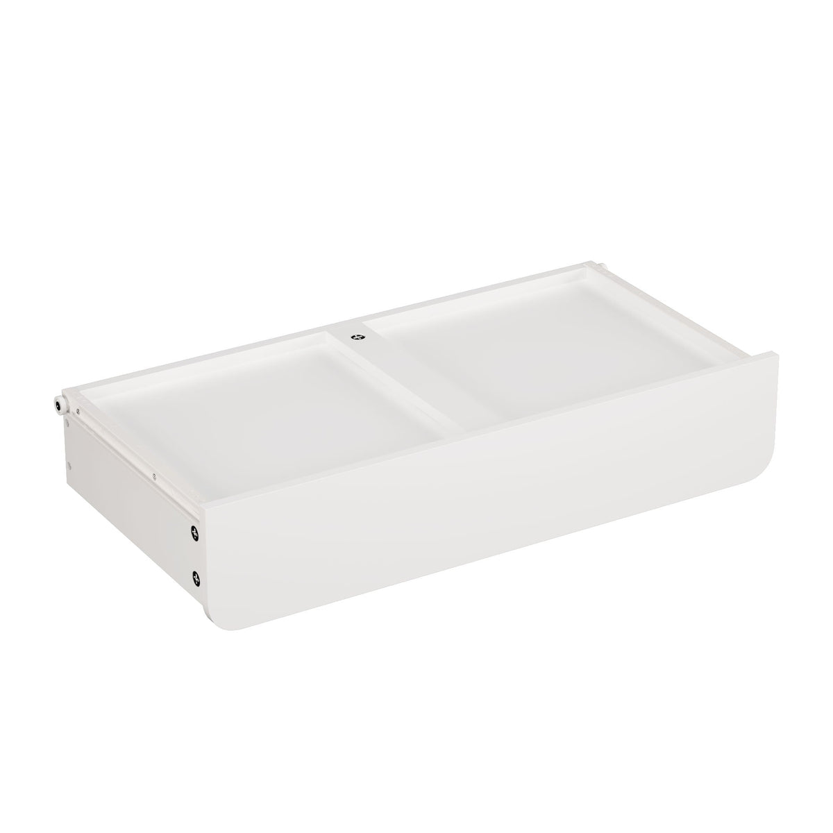 Bookshelf With Storage Bins And Drawer, Multi Functional Book Organizer For Toddlers - White