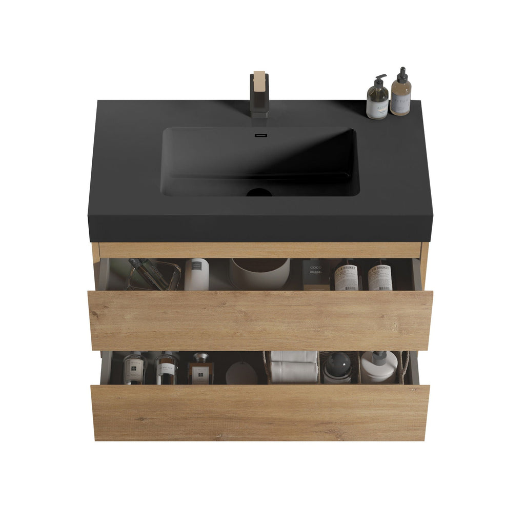 Alice Natural Oak Bathroom Vanity With Sink