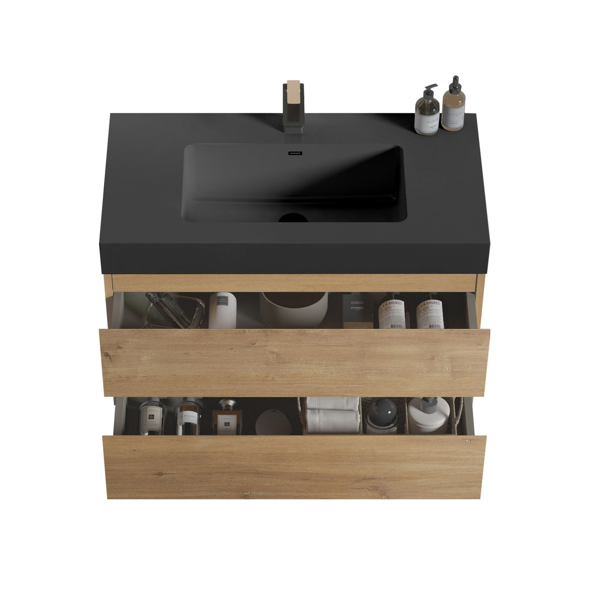 Alice Natural Oak Bathroom Vanity With Sink