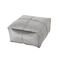 Nati - Square Pouf Ottoman And Floor Cushion - Smoke