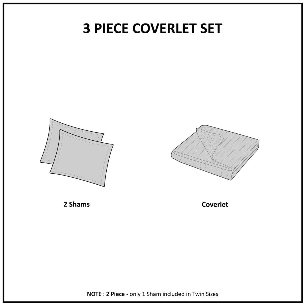 Reversible Quilt Set Mocha King/Cal King