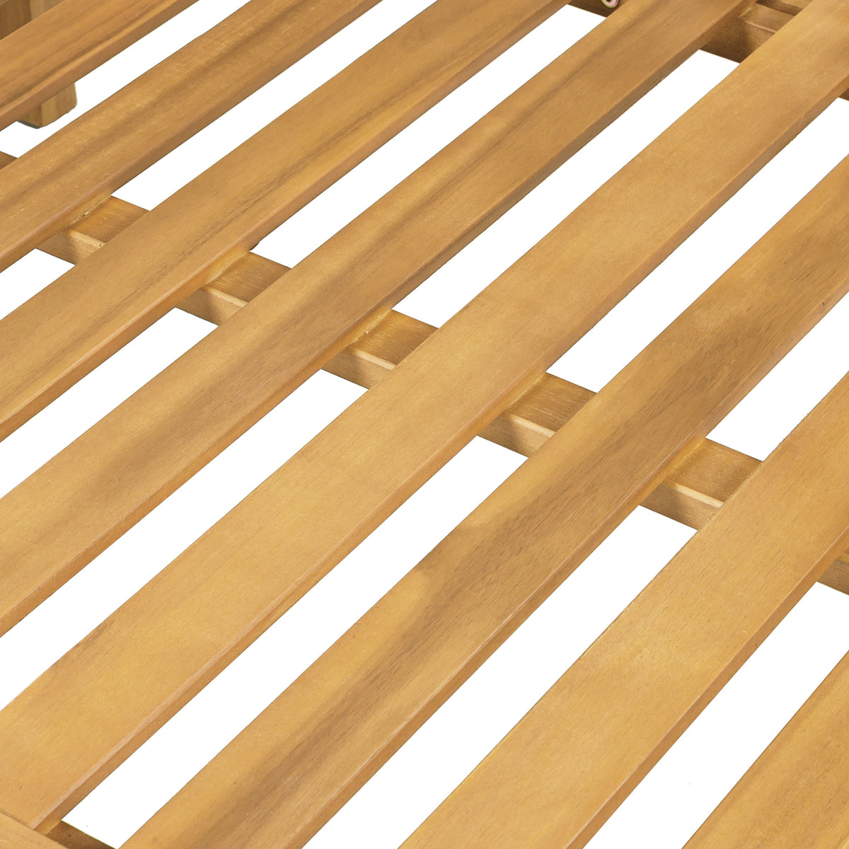 Three-Seater Outdoor Daybed - Acacia Wood Teak Finish Frame