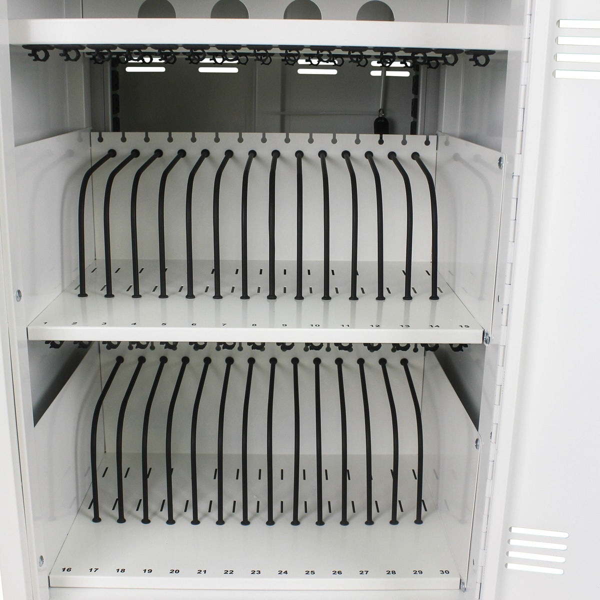 Mobile Charging Cart And Cabinet For Tablets Laptops 30 Device With Combination Lock